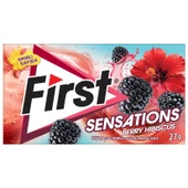 First Sensations Berry Hibiscus Böğürtlen ve Hibiskus Aromalı Şekersiz Tatlandırıcılı Sakız - 3'lü Paket - 2