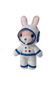 IKEA AFTONSPARV 28 Cm Çıkarılabilir Astronot Giysili Tavşan Yumuşak Peluş Oyuncak Pembe Uzay Temalı - 5