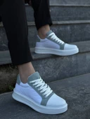 KB-X46 Kuback Beyaz Bebe Mavi Yüksek Beyaz Taban Günlük Spor Ayakkabı thumbnail 1