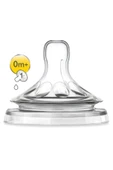 Philips Avent Philips  Natural Yavaş Akışlı Silikon Biberon Emziği 1m+ - 2