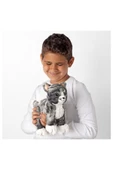 IKEA Peluş Kedi Yumuşak Oyuncak, Gri-beyaz Oyuncak Kedi - 2