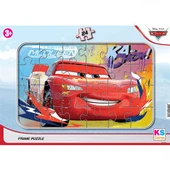 KS Puzzle 24 Parça Cars Frame Puzzle Ka-Chow! - 1