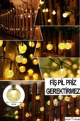 LightHome 50 Ledli Günışığı 7m Led Yılbaşı Ağaç Süsü Yılbaşı Çam Ağacı 50 Led Günışığı Sarı Renk Süs Paketi thumbnail 5