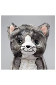 IKEA Peluş Kedi Yumuşak Oyuncak, Gri-beyaz Oyuncak Kedi - 3