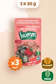 Humm Organic Organik Çilekli Vegan Mini Küpler 30g X 3 Adet thumbnail 1