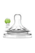 Philips Avent Natural Biberon Emziği, 2 Numara, 1m+ 2'li - 1