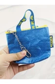 IKEA Knölıg 9x7 Cm Mini Taşıma Çantası Şekilli Mavi Anahtarlık Area_online thumbnail 5