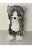 YAKIŞIYORSAAL LILLEPLUTT - yumuşak oyuncak, kedi, gri, beyaz - 21 cm - 1