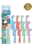 Orident Panda Kids - Çocuklara Özel Oral B Uyumlu 12 Adet Yedek Başlık – Nazik Temizlik ve Diş Eti Koruması thumbnail 1