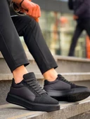 KB-046 Kuback Siyah Paraşüt Siyah Yüksek Taban Günlük Spor Ayakkabı thumbnail 1