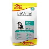 LaVital Somon Balıklı Büyük Irk Yavru Köpek Mamasi 12+3 Kg thumbnail 2