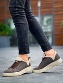 KB-X204 Kuback Taba Bej Keten Bej Yüksek Taban Günlük Erkek Spor Ayakkabı thumbnail 4