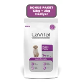 LaVital Kuzu Etli Büyük Irk Yavru Köpek Mamasi 12+3 Kg thumbnail 2