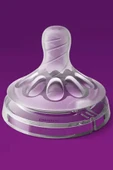 Philips Avent Scf043/27 Natural Ikili Biberon Emziği Iki Delikli 3 Ay+ Orta Akışlı - 5