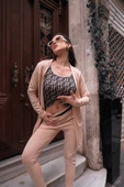 Kadın Uzun Kollu Krep üçlü Takım thumbnail 5