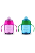 Philips Avent Unisex Çocuk Mavi Eğitici Damlatmaz Bardak 200 ml - 1