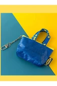 IKEA Knölıg 9x7 Cm Mini Taşıma Çantası Şekilli Mavi Anahtarlık Area_online thumbnail 1
