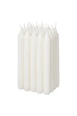 IKEA 20 Adet Beyaz Şamdan Mumu Yükseklik 19 Cm - 1