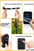LightHome 50 Led 7 Metre Sarı Led Işık Güneş Enerjili Solar Bahçe Balkon Ağaç Lambası Aydınlatması Tasarruflu thumbnail 7