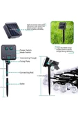LightHome 50 Led 7 Metre Beyaz Işık Güneş Enerjili Bahçe Teras Balkon Dekorasyon Ağaç Lambası Aydınlatması thumbnail 6