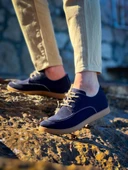 KB-X5 Kuback Lacivert  Süet Bağcıklı  Günlük Erkek Ayakkabı thumbnail 4