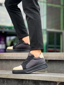 KB-X46 Kuback Siyah Bej Yüksek Siyah Taban Günlük Spor Ayakkabı thumbnail 3