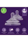 Philips Avent Avent Natural Response Biberon Emziği 2 Numara +0 Ay 2'liSCY962/02 - 1