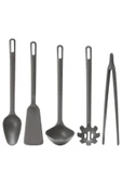 IKEA Fullandad Spatula, Kaşık, Kepçe Makarna Kaşığı, Maşa 5'li Mutfak Pişirme Seti thumbnail 1