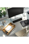 IKEA Elloven Bambu Çekmeceli Masaüstü Bilgisayar Monitörü Ekran Yükseltici Standı thumbnail 6