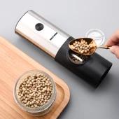 Neutron NTL-PG-01 Pilli LED Işıklı Otomatik Ayarlanabilen Tuz Karabiber Baharat Değirmen Öğütücü - 3
