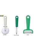 IKEA Uppfylld Pizza Kesici + Yeşil Patates Soyacağı + Yeşil Soyacak 1 Rer Adet Dfitset thumbnail 1