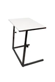 Yükseklik Ayarlı Oturma Odası Zigon Laptop Sehpası Masası - Beyaz thumbnail 2