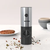 Neutron NTL-PG-01 Pilli LED Işıklı Otomatik Ayarlanabilen Tuz Karabiber Baharat Değirmen Öğütücü - 2