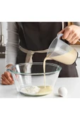 IKEA 3 Adet Plastik Ölçek Hacim: 1 Litre Yükseklik 14 Cm Ikea 3'lü Set Ölçü Kabı Şeffaf Kap Beher - 2