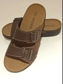 Monalisa Home Lüks Gösterişli Kahverengi 44 Numara Terlik - 1