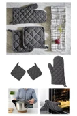 IKEA Fırın Eldiveni Ve Tutacak Takımı Gri Renk thumbnail 1