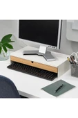 IKEA Elloven Bambu Çekmeceli Masaüstü Bilgisayar Monitörü Ekran Yükseltici Standı thumbnail 2