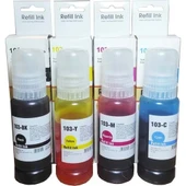 Perfix | Epson 103 Siyah Muadil Toner 70Ml ( L3110 - L3111 - L3150 - L3151 - L5190 - C13T00S14A - T00S14A ) - 3