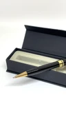 Goldline Serisi Premium İmza Kalemi - Siyah & Altın Detaylı thumbnail 2