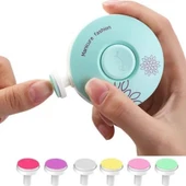 Mucit Home Lusso Cosmetic Yenidoğan Bebek Çocuk Tırnak Törpüsü Pilli 6 Başlıklı Çocuk Tırnak Parlatıcı Tırnak Makası Manikür Seti - 1