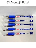 MİKRO MK-8526 GEL PEN İMZA KALEMİ MAVİ 0.1 MM UÇ 5 li Paket - 1