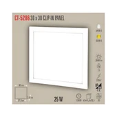 CATA CT 5286 25W 30x30 Clipin Led Panel Sıva Altı Günışığı thumbnail 3