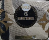 Merinos Gold 4,5 Kg Embos Çift Kişilik Battaniye 200x240 Gri Bej - 1