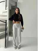 Fit comfort gri salaş pantolon A6011 thumbnail 2