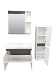 Karen Banyo New Bahar 80 Cm Lavabolu Banyo dolabı Seti,Boy Dolap hediyeli - 2