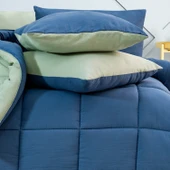 Schafer Home Softy Comfort Yorgan Seti 4 Parça-İndigo/Su Yeşili - 2