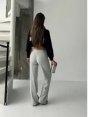 Fit comfort gri salaş pantolon A6011 thumbnail 5