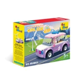 Ogi Mogi Toys Eğitici Bloklar Kız Arabası 136 Parça, Lego Uyumlu Yapı Seti - 4