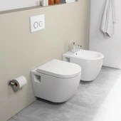 Quarter Bath Deep Asma Klozet Açık Montaj 52cm Beyaz Kapak Dahil thumbnail 2