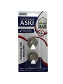 KENDİNDEN YAPIŞKANLI ASKI OVAL KROM 2Lİ VODASEAL - 1